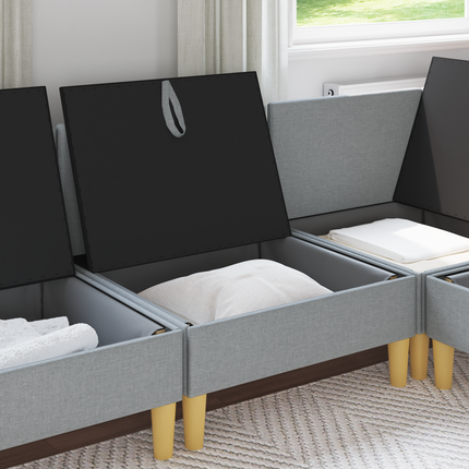 Soffa med förvaring Tyg