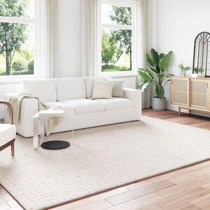 Områdesmattor Rektangulär SIROLO Gräddvit 280 x 200 cm
