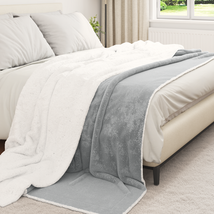 Kastfilt Grå 240 x 270 cm 3.17 Fleece