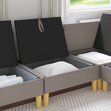 Soffa med förvaring Tyg