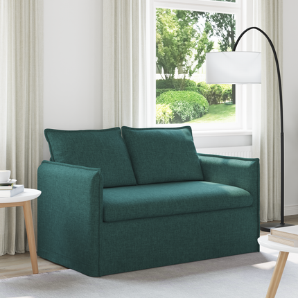Soffa Mörkgrön 136 x 82 x 85 cm tyg
