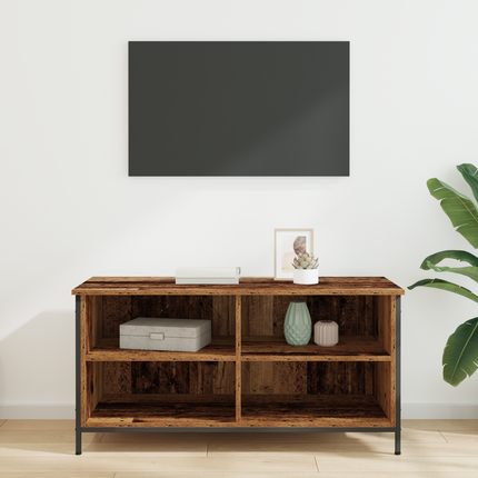 TV-skåp 100 x 40 x 50 cm Gammalt trä Konstruerat trä