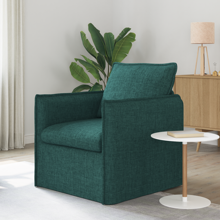 Soffa Mörkgrön 75 x 82 x 85 cm tyg