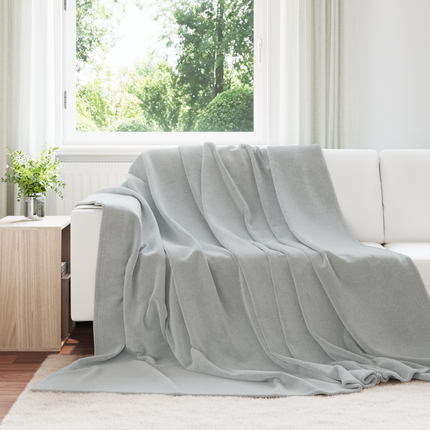 Kastfilt Grå 240 x 270 cm Fleece