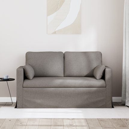 Soffa Taupe 139 x 78 x 80 cm tyg