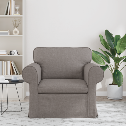Soffa Taupe 95 x 82 x 80 cm tyg