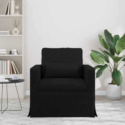 Soffa Svart 78 x 78 x 80 cm tyg