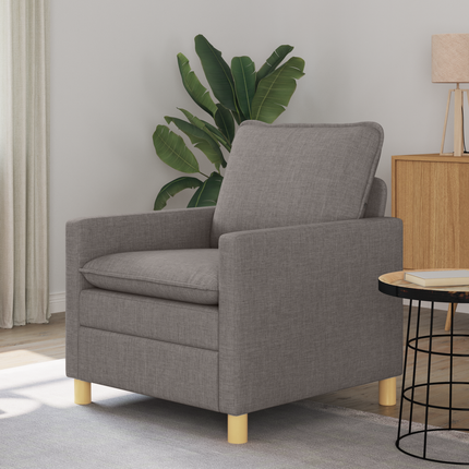 Soffa Taupe 76 x 81 x 87,5 cm Tyg