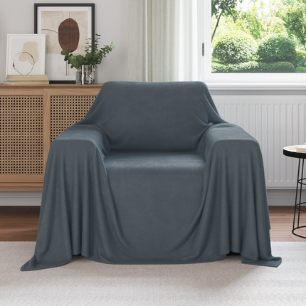 Kastfilt Mörkgrå 210 x 140 cm Fleece