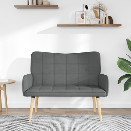 2-sits soffa Mörkgrå 115 x 61 x 87 cm Tyg