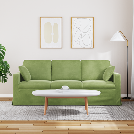 Soffa Ljusgrön 198 x 78 x 80 cm Sammet