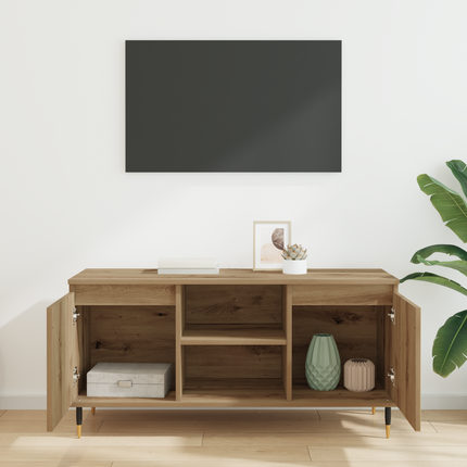 TV-skåp 104 x 35 x 50 cm Artisan Ek Konstruerat trä