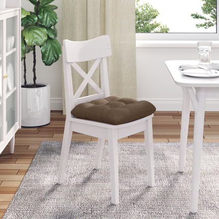 Sittkuddar 4 st Tyg Brun 40 x 40 x 12 cm
