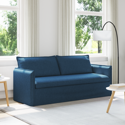 Soffa Blå 196 x 82 x 85 cm tyg