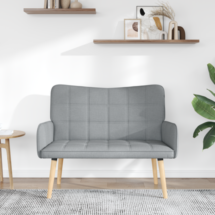 2-sits soffa Ljusgrå 115 x 61 x 87 cm Tyg