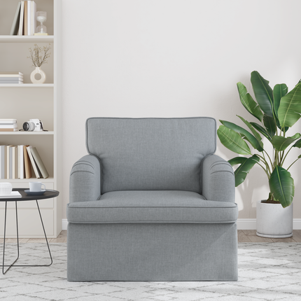 Soffa Ljusgrå 84 x 80 x 85 cm tyg