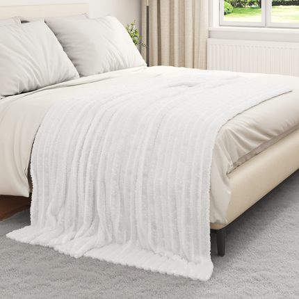 Filtar 6 st Vit 200 x 150 cm 4.75 Fleece