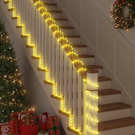 Ljuslina med 120 LED-lampor Varmvit 5 m PVC