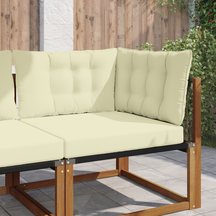 Utomhus Soffa Kudde Polyester Kräm 80 x 43 x 10 cm
