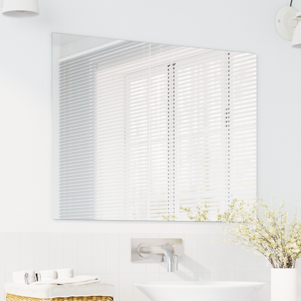 Väggspegel Rektangulär 80 x 60 cm härdat glas