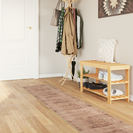 Mattlöpare MARSA Vit 50 x 300 cm Polyester och PVC
