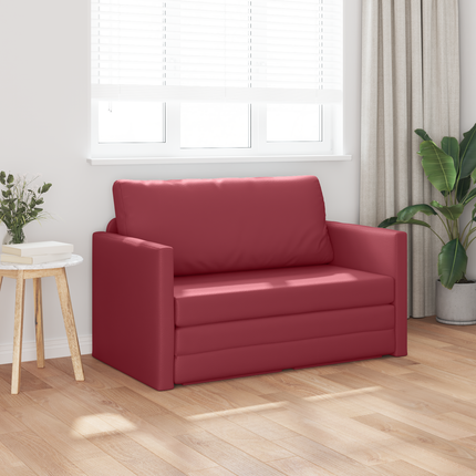 Soffsäng Vinröd 124 x 71 x 78 cm Konstläder