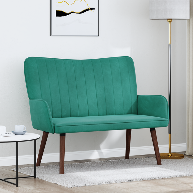 2-sits soffa Turkos 115 x 61 x 87 cm Sammet