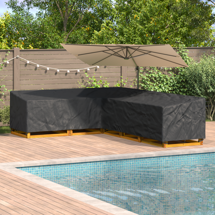 Möbelöverdrag Svart 355 x 275 x 80 cm 210D Oxford Tyg