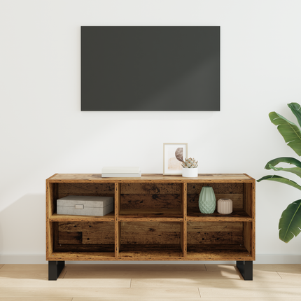 TV-skåp 103,5 x 30 x 50 cm Gammalt trä Konstruerat trä