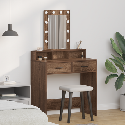 Smyckebord Brun 79 x 41 x 140 cm Konstruerat trä