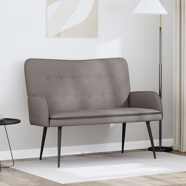 2-sits soffa Taupe 115 x 61 x 87 cm Tyg