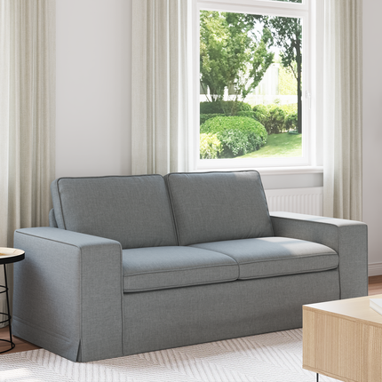 Soffa Ljusgrå 182 x 80 x 82 cm tyg