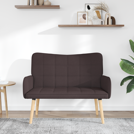 2-sits soffa Mörkbrun 115 x 61 x 87 cm Tyg