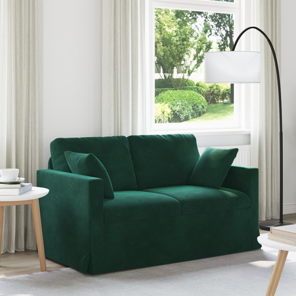 Soffa Mörkgrön 138 x 78 x 80 cm Sammet