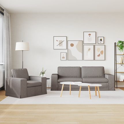 Soffset 2 st Taupe tyg