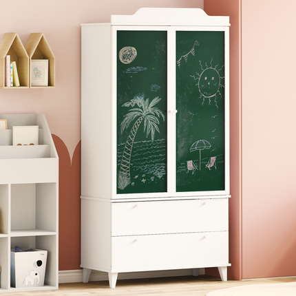 Barnens kreativa förvaring ROROS Vit 90 x 45 x 180 cm