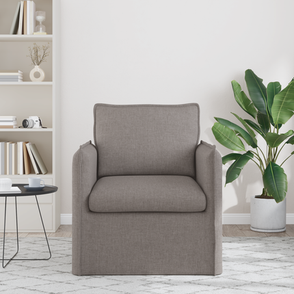 Soffa Taupe 75 x 82 x 85 cm tyg
