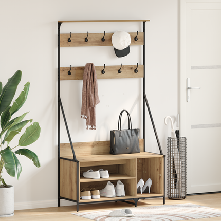 Klädhängare Artisan Ek 100 x 41 x 184 cm Konstruerat trä