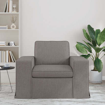 Soffa Taupe 103 x 80 x 82 cm tyg