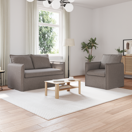 Soffset 2 st Taupe Tyg
