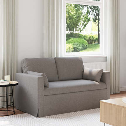 Soffa Taupe 139 x 78 x 80 cm tyg