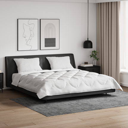 Duntäcke med kudde 3 st Vit Mikrofiber