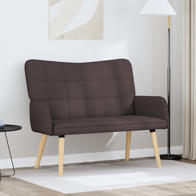 2-sits soffa Mörkbrun 115 x 61 x 87 cm Tyg