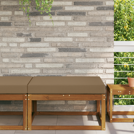 Utomhus Soffa Kudde Taupe 80 x 80 x 8 cm Polyester