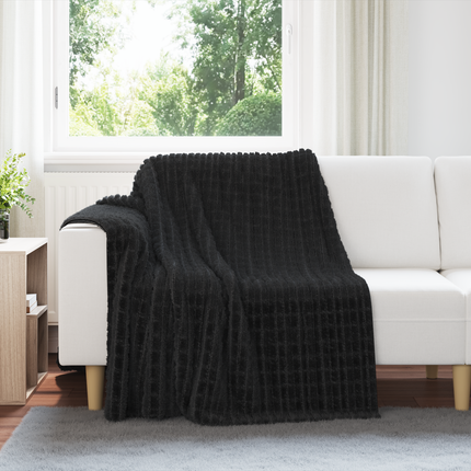Kastfilt Svart 200 x 150 cm Fleece