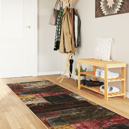 Mattlöpare MARSA Flerfärgsdesign 80 x 350 cm Polyester och PVC