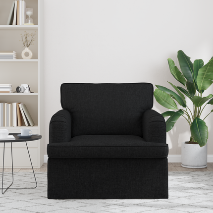 Soffa Svart 84 x 80 x 85 cm tyg