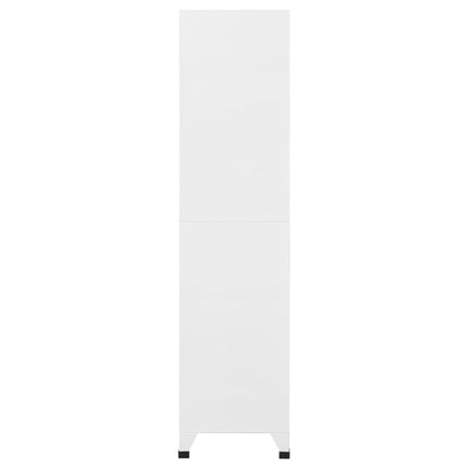 Klädskåp för omklädningsrum med 9 fack stål 90x45x180 cm grå
