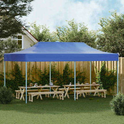 Pop-Up hopfällbart partytält 3x6 m blå