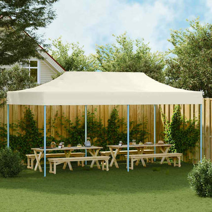 Pop-Up hopfällbart partytält 3x6 m gräddvit